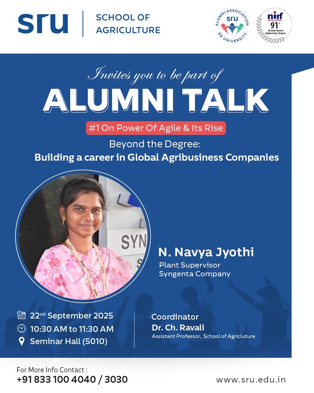 "Beyond the Degree: Building a career in Global Agribusiness Companies"